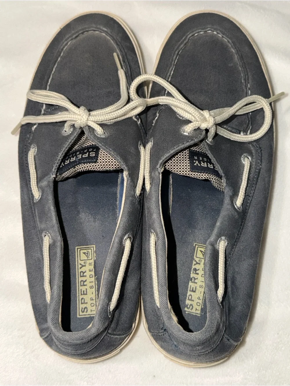 Sperry Men’s Navy Canvas Boat Shoes 10.5M